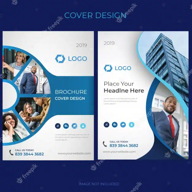 Brochure cover design Premium Vector