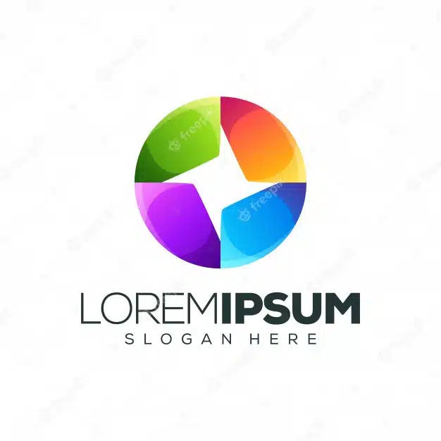 Colorful logo template Premium Vector