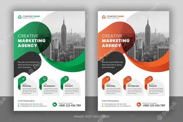 Corporate business multipurpose flyer design and brochure cover page template Premium Psd