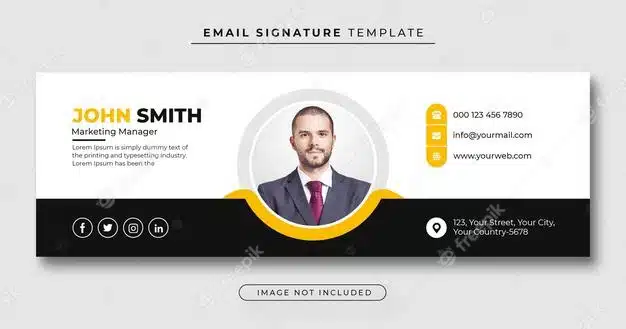 Email signature template or email footer and personal facebook cover Premium Psd