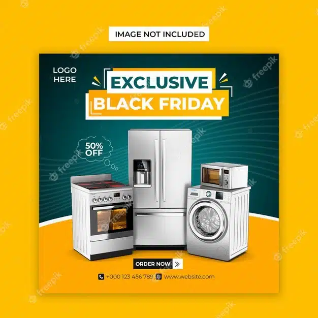 Exclusive black friday social media and instagram post template Premium Psd