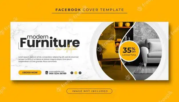 Furniture sale facebook cover photo and web banner Premium Psd