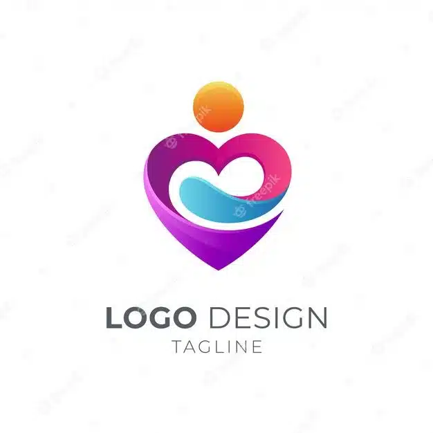 People love care logo Premium Vector
