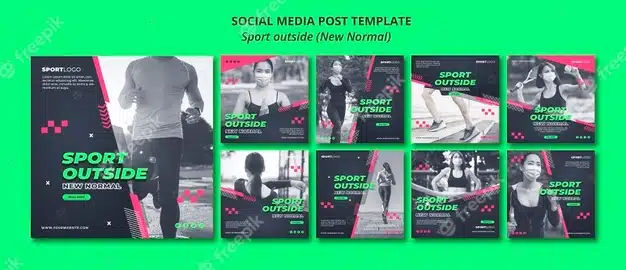 Sport outside concept social media post Premium Psd