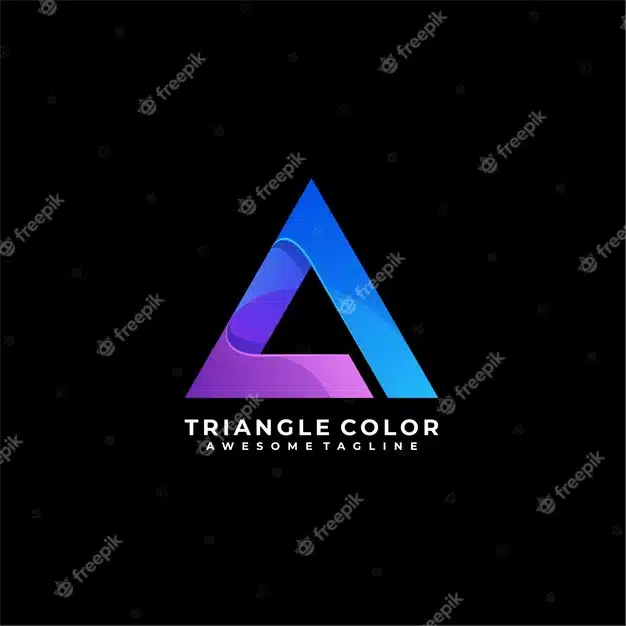 Triangle media logo Premium Vector