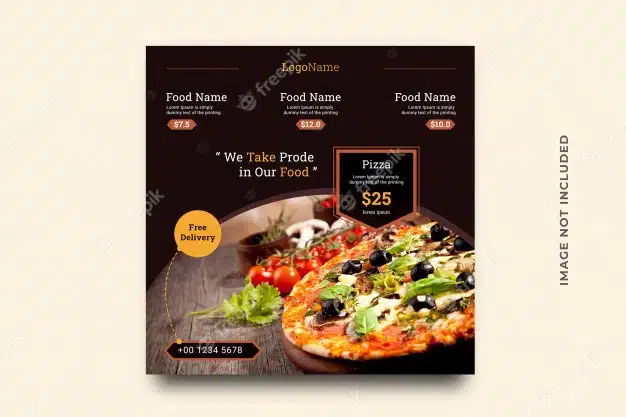 Banner template for food sale for social media post Premium Psd