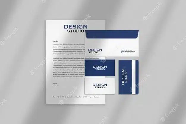 Branding identity set mockup design Premium Psd