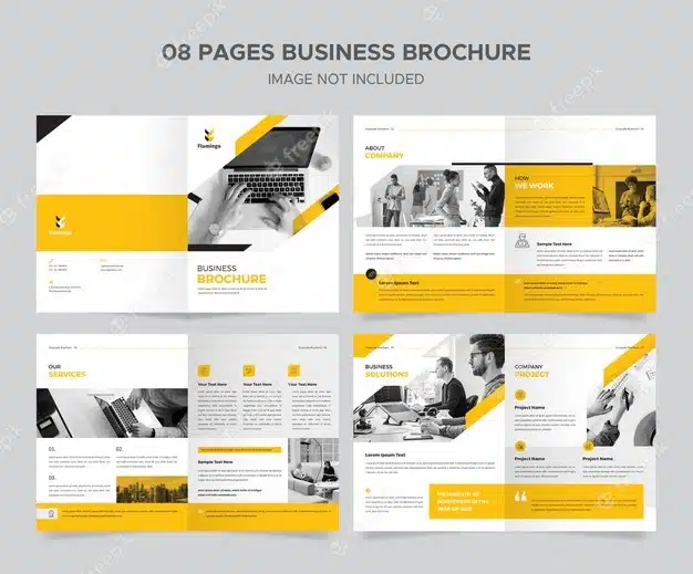 Corporate brochure design template Premium Psd