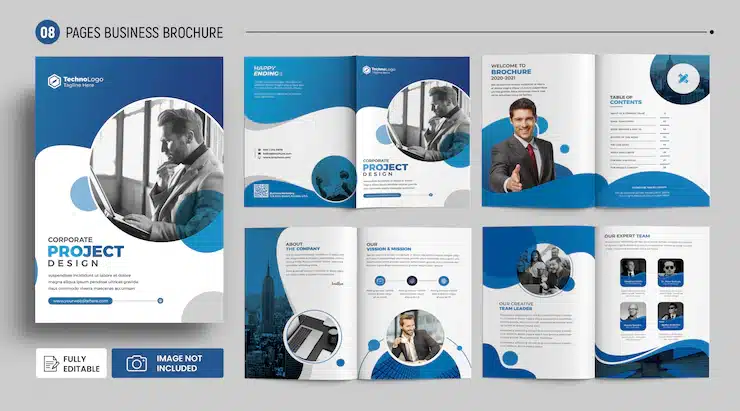 Company profile cover pages brochure Premium Psd