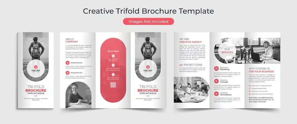 Set of creative brochure template Premium Vector
