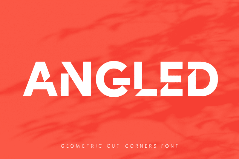 Angled Font