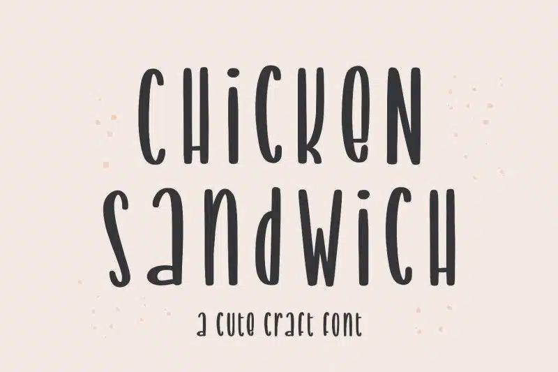 Chicken Sandwich Font
