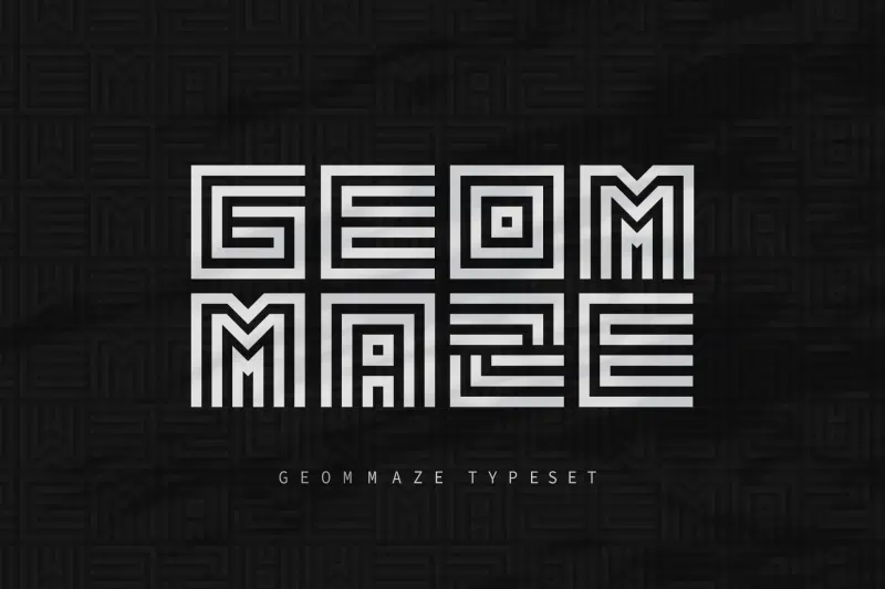 Geommaze Font