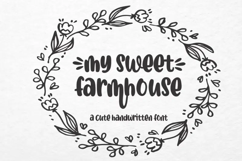 My Sweet Farmhouse Font