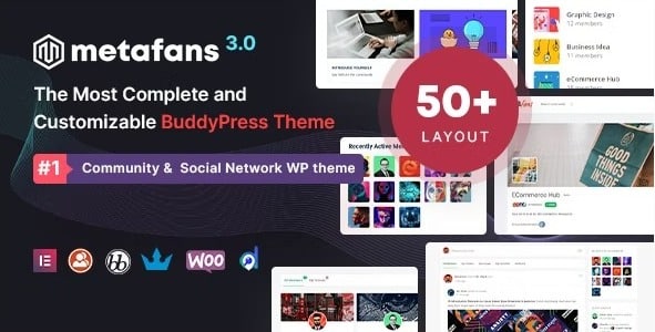 MetaFans Community & Social Network BuddyPress Theme